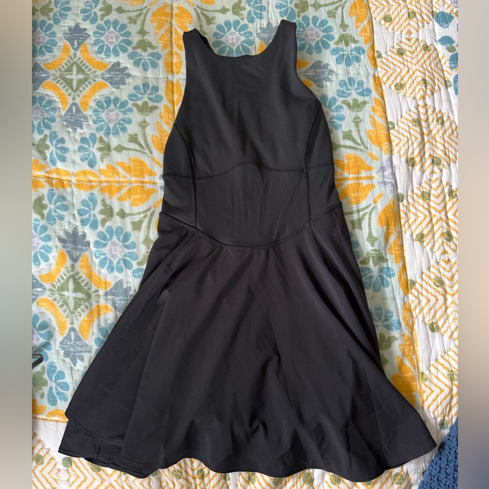 Like new Lululemon Court Crush Tennis Dress in Black - size 4